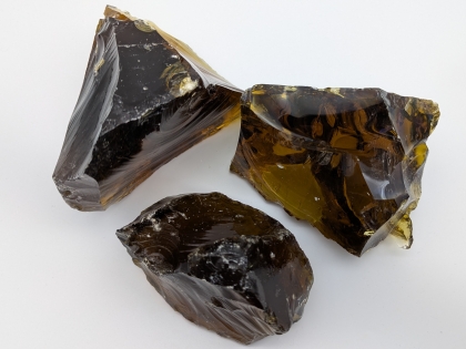 Preview: Glasbrocken bernstein dunkel ca. 60-120 mm